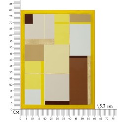 Lienzo impreso con laca acrílica B – Diseño refinado y moderno (60 x 3,3 x 80 cm)