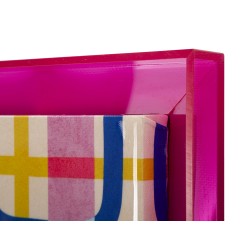 Modis con estampado sobre lienzo lacado B – Elegante decoración de pared (60 x 3,3 x 80 cm)