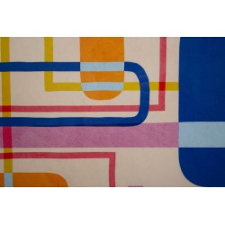 Modis con estampado sobre lienzo lacado B – Elegante decoración de pared (60 x 3,3 x 80 cm)