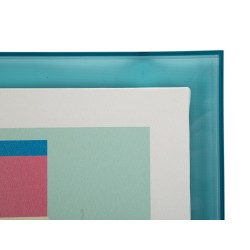 Lienzo impreso Pop Art H – Explosión de colores y energía (50 x 3,3 x 70 cm)