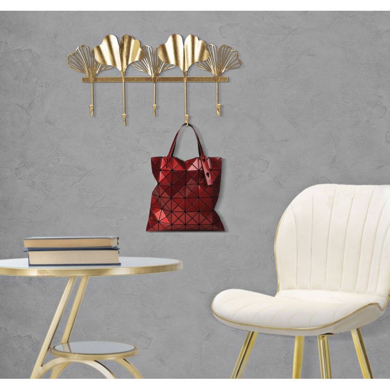 Gancho de pared de 5 hojas: funcionalidad y estilo (49,5 x 6 x 26,3 cm)