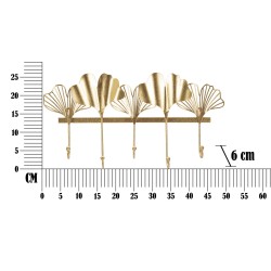 Gancho de pared de 5 hojas: funcionalidad y estilo (49,5 x 6 x 26,3 cm)