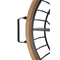 Estantería de pared CEBU – Estilo bohemio chic y organización moderna (72,5 x 18 x 65 cm)