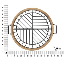 Estantería de pared CEBU – Estilo bohemio chic y organización moderna (72,5 x 18 x 65 cm)