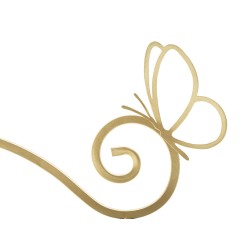 Conjunto de 2 camas abatibles con forma de mariposa: fantasía etérea y encanto decorativo (41,5 x 18 x 21 cm)