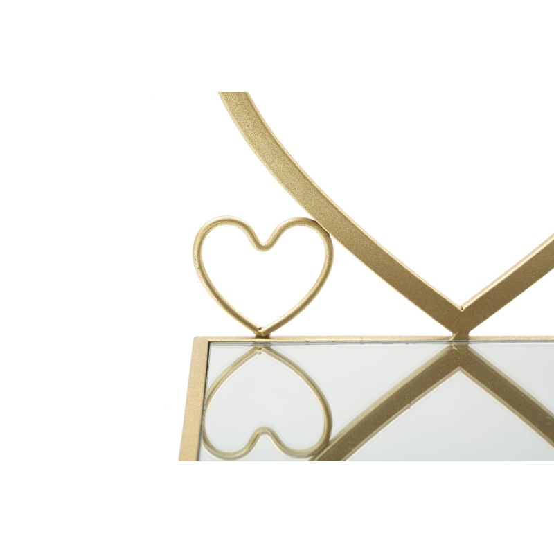 Conjunto de 2 chimeneas de pared con forma de corazón para mesillar – Diseño romántico y único (41,5 x 18 x 21 cm)