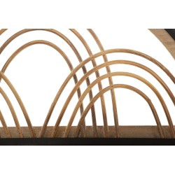 Estante OPORTO con colgadores – Versatilidad y elegancia mural (46 x 15,5 x 30 cm)