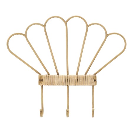 Perchero de pared Panamá con 3 ganchos – Organización práctica y diseño refinado (37,5 x 5 x 32,5 cm)