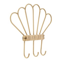 Perchero de pared Panamá con 3 ganchos – Organización práctica y diseño refinado (37,5 x 5 x 32,5 cm)