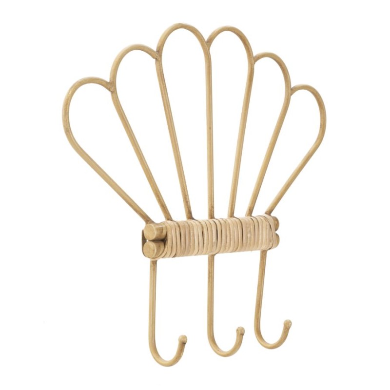 Perchero de pared Panamá con 3 ganchos – Organización práctica y diseño refinado (37,5 x 5 x 32,5 cm)