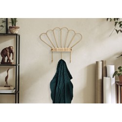 Perchero de pared Panamá con 3 ganchos – Organización práctica y diseño refinado (37,5 x 5 x 32,5 cm)