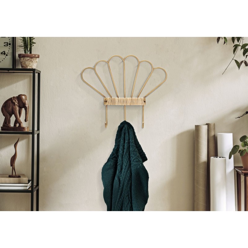 Perchero de pared Panamá con 3 ganchos – Organización práctica y diseño refinado (37,5 x 5 x 32,5 cm)