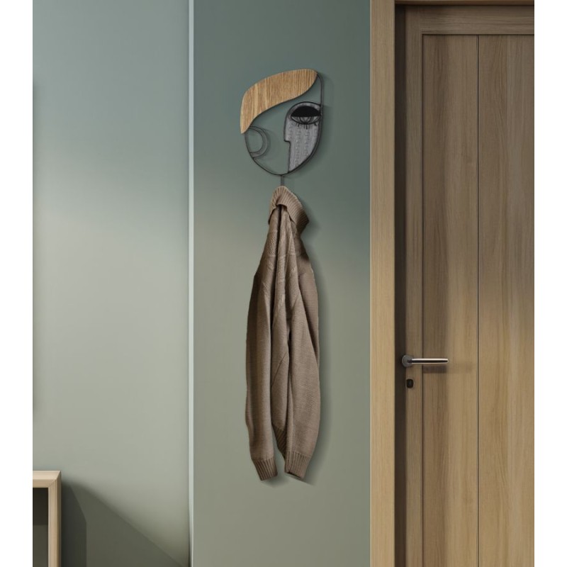 Gancho de pared PICASSY – Minimalismo y practicidad decorativa (16 x 6 x 33 cm)