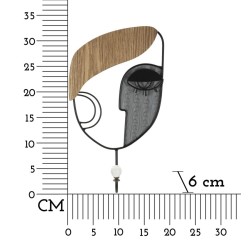 Gancho de pared PICASSY – Minimalismo y practicidad decorativa (16 x 6 x 33 cm)