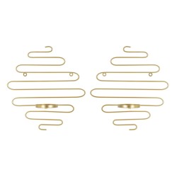 Juego de 2 candelabros de pared ALID – Funcionalidad y encanto decorativo (33 x 10 x 34 cm)
