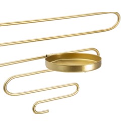 Juego de 2 candelabros de pared ALID – Funcionalidad y encanto decorativo (33 x 10 x 34 cm)