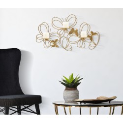 Candelabro de pared PAPILS – Diseño refinado y moderno (61 x 12 x 34 cm)