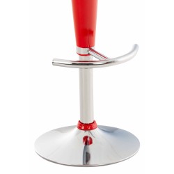 taburete de bar Saddle rojo