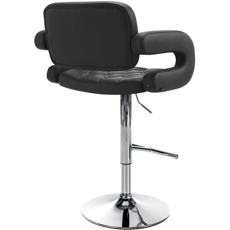 Taburete de bar negro Dublin C