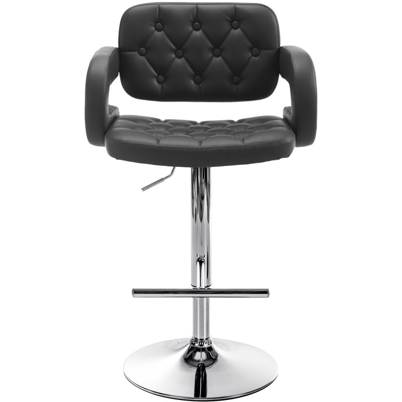 Taburete de bar negro Dublin C