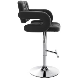 Taburete de bar negro Dublin C