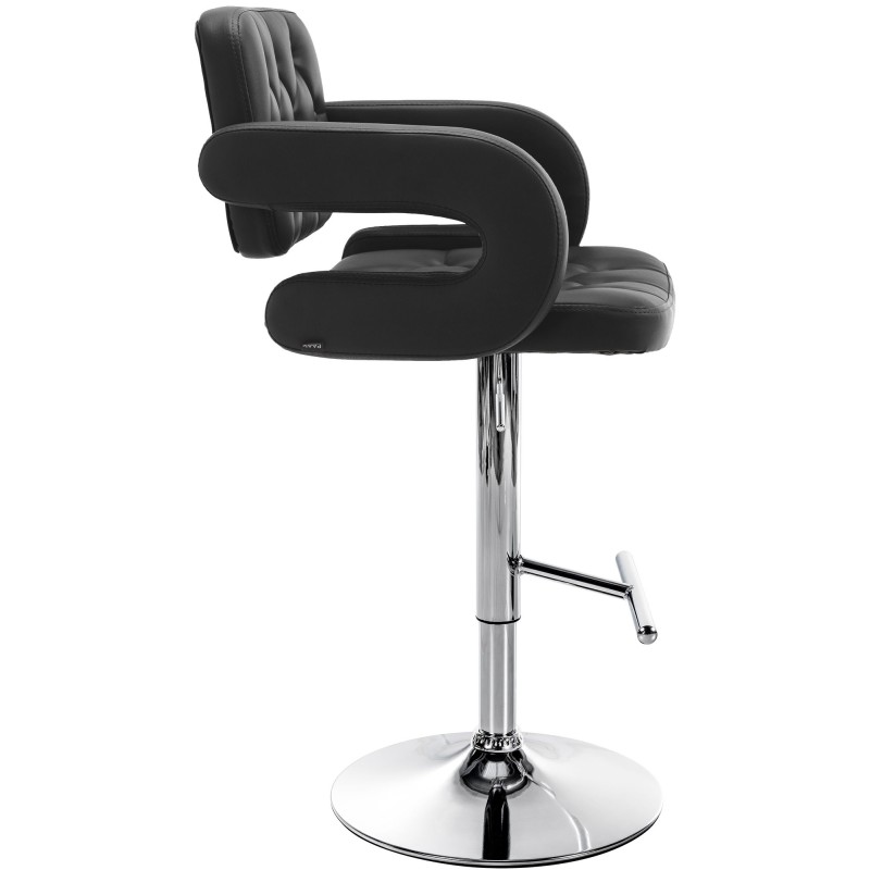 Taburete de bar negro Dublin C