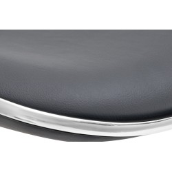 Taburete de bar Shanghai, piel sintética, gris C