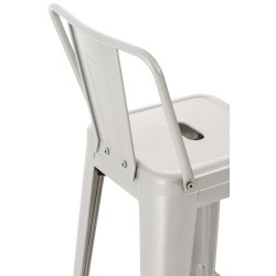 taburete de bar Mason plateado