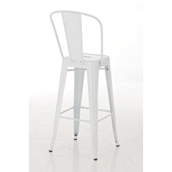Taburete de bar blanco Aiden