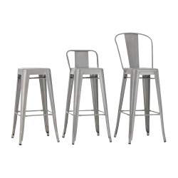 Taburete de bar blanco Aiden