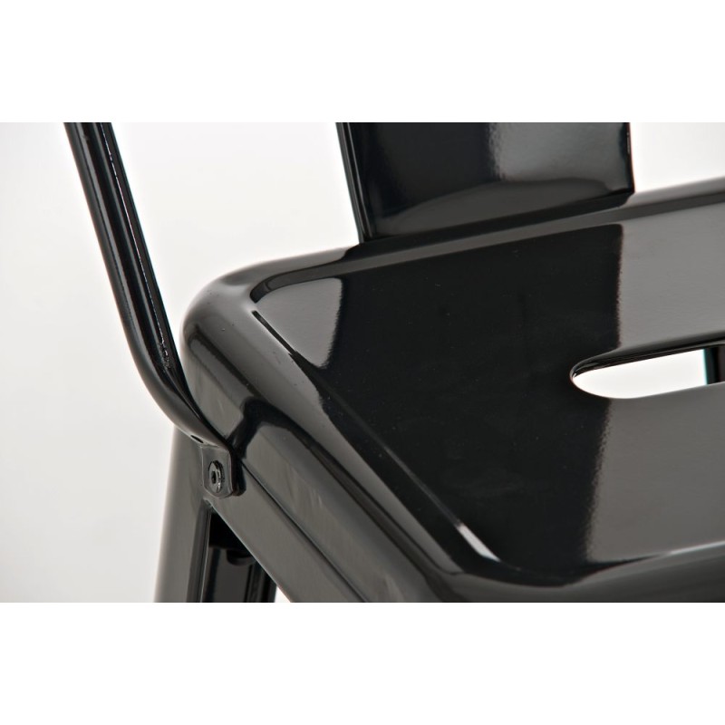 Taburete de bar negro Aiden