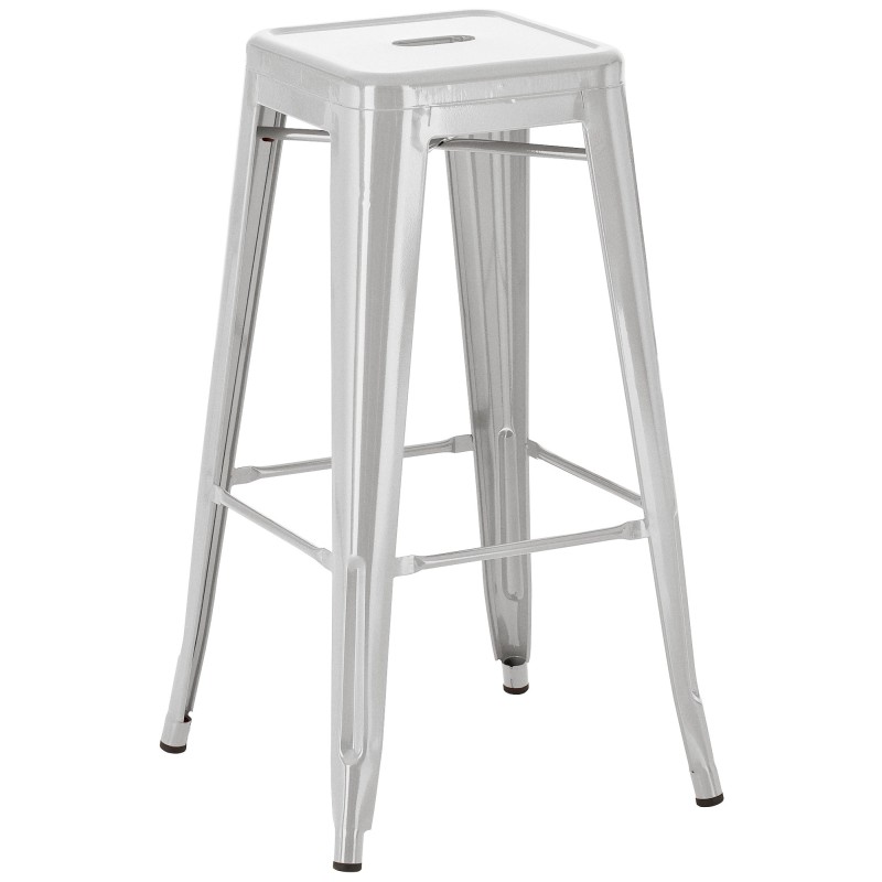 taburete de bar Joshua plateado