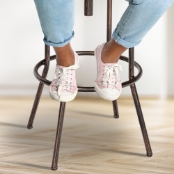 Taburete de bar Pino, en madera bronceada