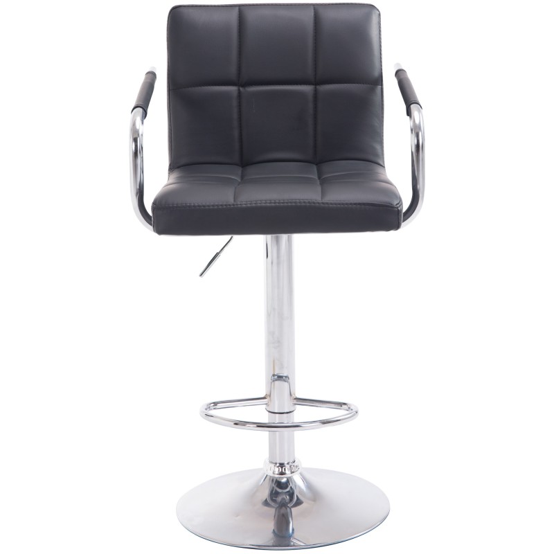 Taburete de bar Lucy V2 en cromo negro