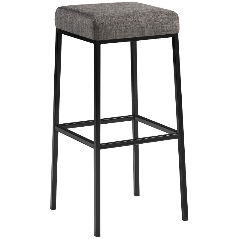 Taburete de bar Montreal B85 de tela gris