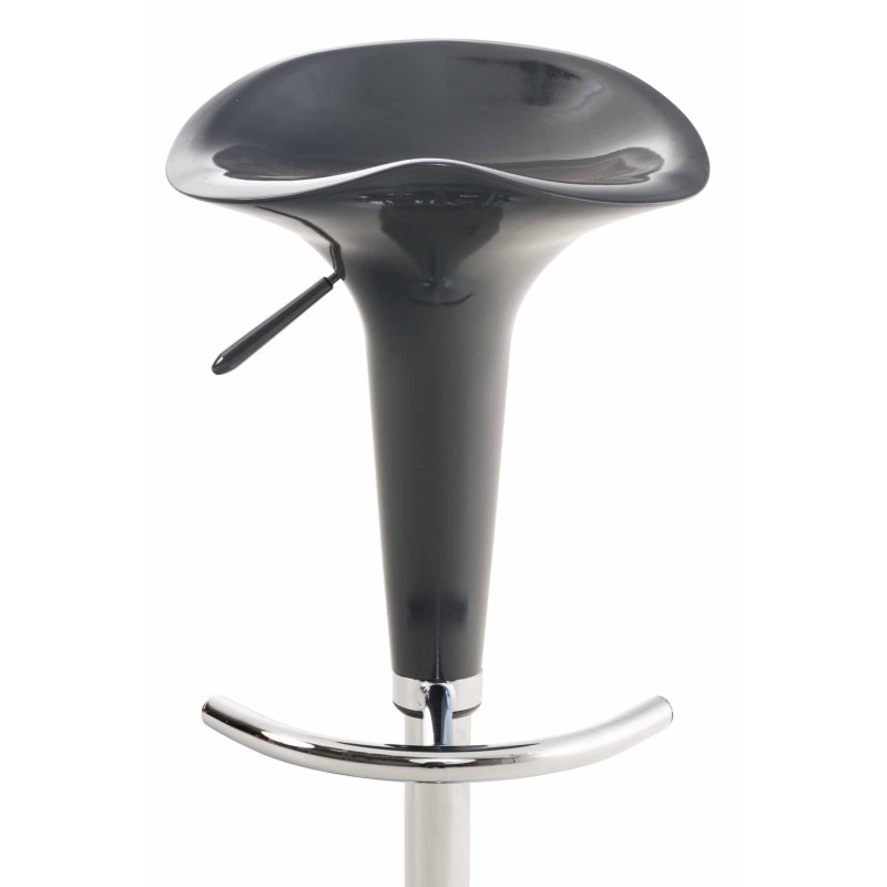 taburete de bar gris silla de montar