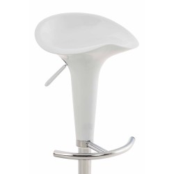 Taburete de bar Saddle blanco