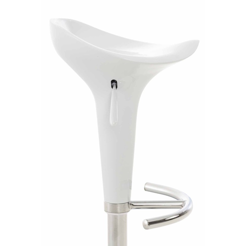 Taburete de bar Saddle blanco
