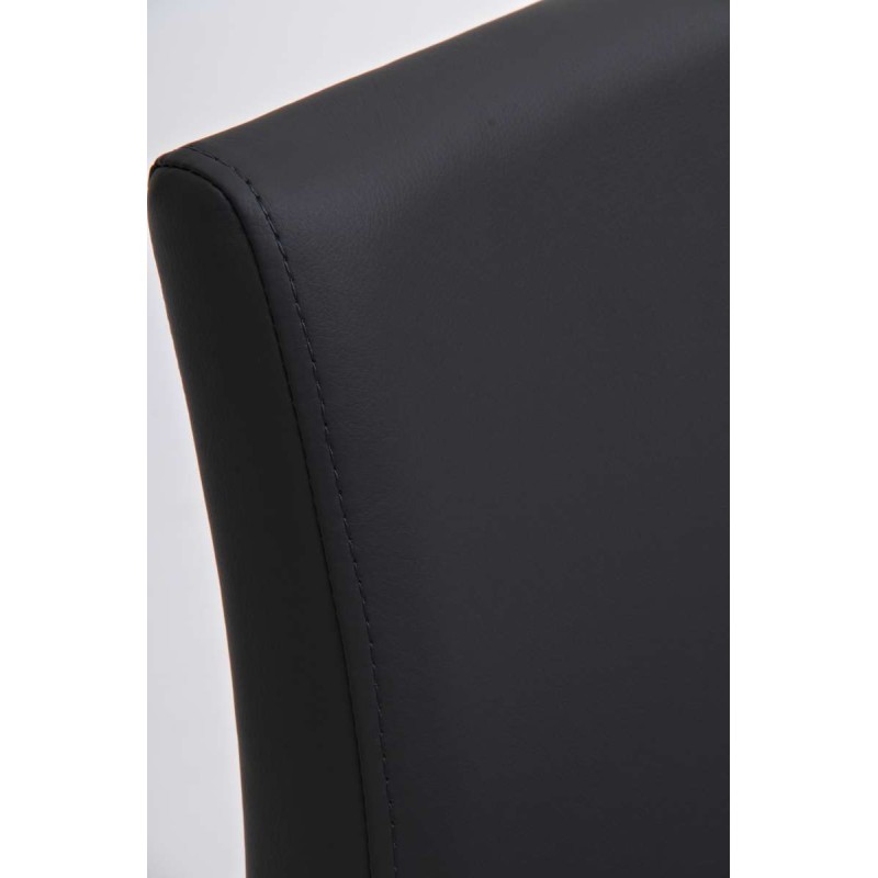 Taburete de bar Panamá E en piel sintética gris