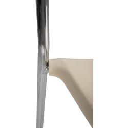 taburete de bar color crema Génova