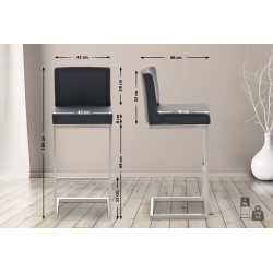 Taburetes de bar negros Paros