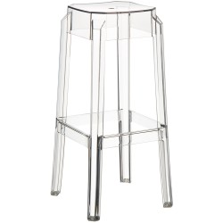 taburete de bar transparente Fox