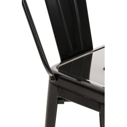 taburete de bar negro Mason