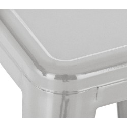 taburete de bar Joshua plateado