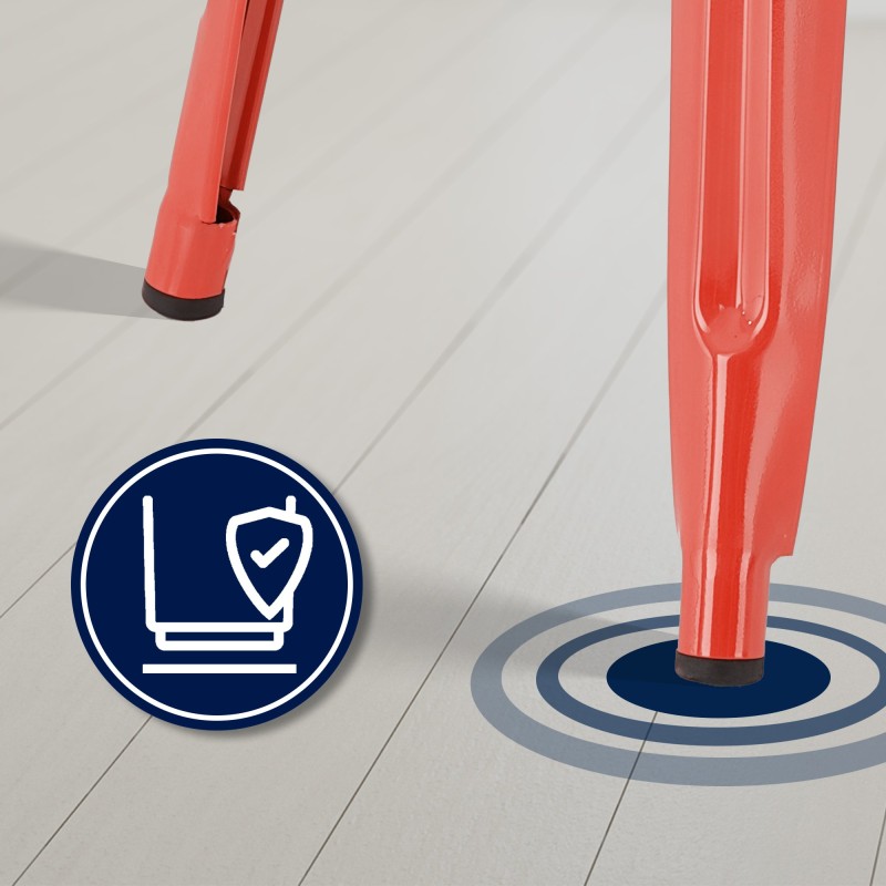 taburete rojo de bar Joshua