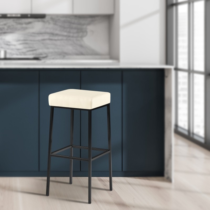 Taburete de bar Montreal B85 color crema