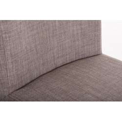 Taburete de bar Paros de tela gris