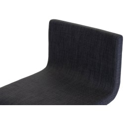 Taburete de bar Limon E en tela gris oscuro