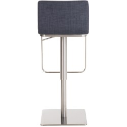 Taburete de bar Limon E en tela gris oscuro