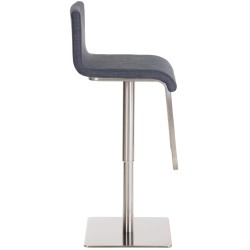 Taburete de bar Limon E en tela gris oscuro